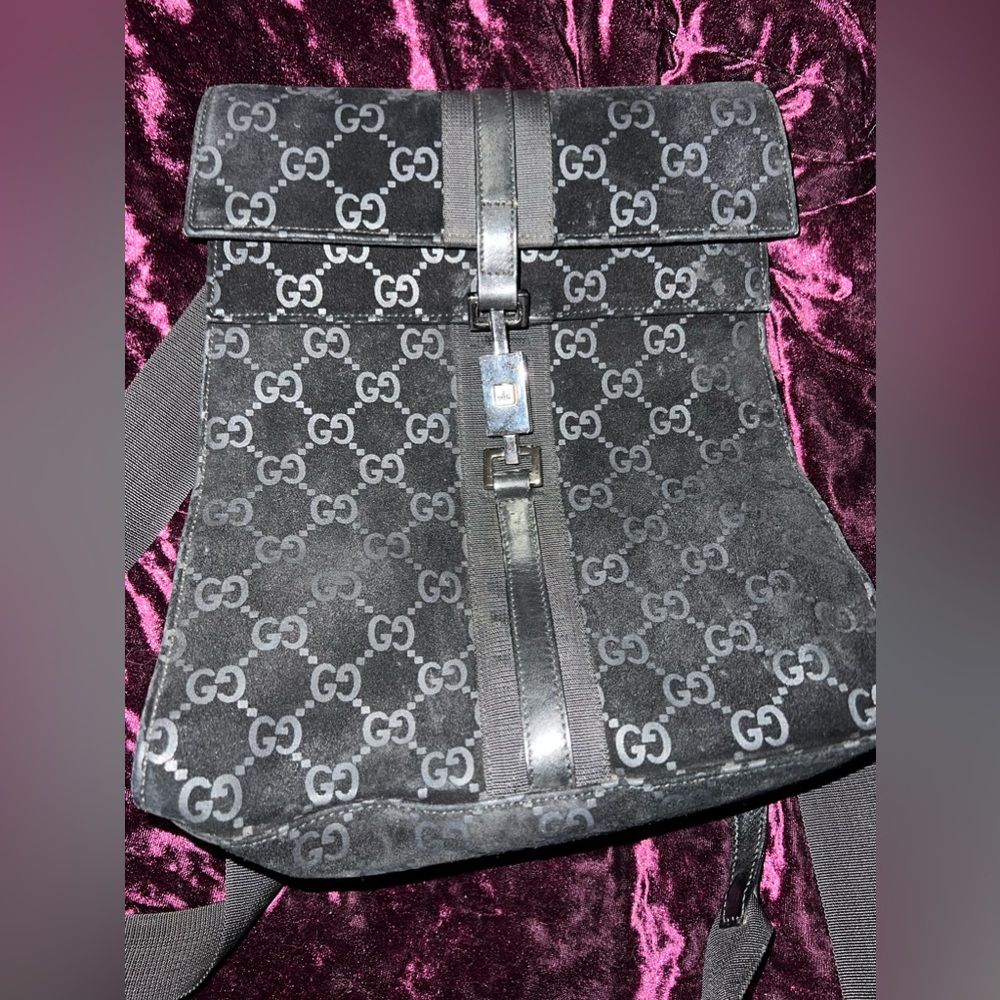 Gucci Suede Jackie Backpack